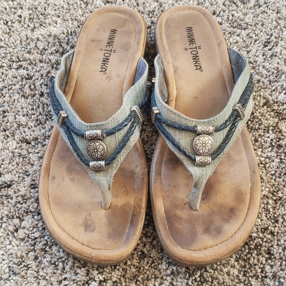 Minnetonka| Western Leather Sandals